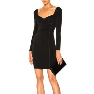 ALEXANDER WANG Black Long Sleeve Bandage Fitted Dress